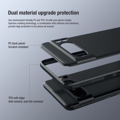 Протиударний чохол NILLKIN Super Frosted для Google Pixel 8 Pro - червоний