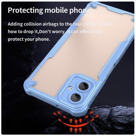 Протиударний чохол Armor Glaze PC Hybrid TPU для Samsung Galaxy A06 - синій
