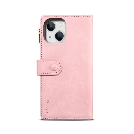Чехол-кошелек Retro Frosted для iPhone 14 - розовое золото