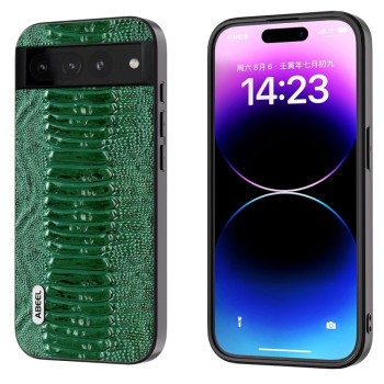 Шкіряний Чохол ABEEL Genuine Leather Weilai Series для Google Pixel 8 Pro - зелений