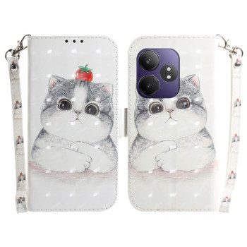 Чохол-книжка Crystal 3D Shockproof Protective Leather для Realme GT 6 / GT 6T / GT Neo6 / GT Neo6 SE - Cat