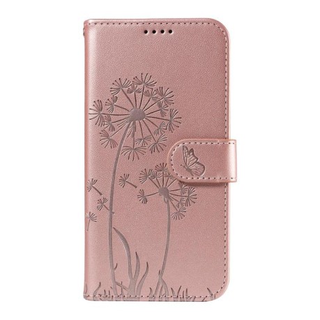 Чехол-книжка Dandelion Embossed Pattern Flip Leather для OPPO Reno13 Pro Global - золото