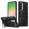 Противоударный чехол Frosted MagSafe Holder для Samsung Galaxy A56 5G - черный