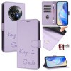 Чехол-книжка Embossing Stripe RFID для Realme 13+ 5G/13 Pro 5G/13 Pro+ - фиолетовый