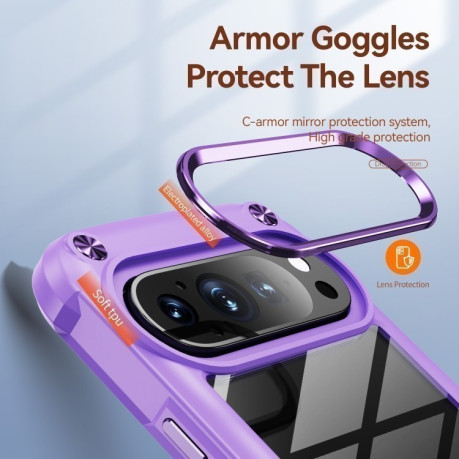 Протиударний чохол Lens Protection на Google Pixel 9 Pro XL - фіолетовий