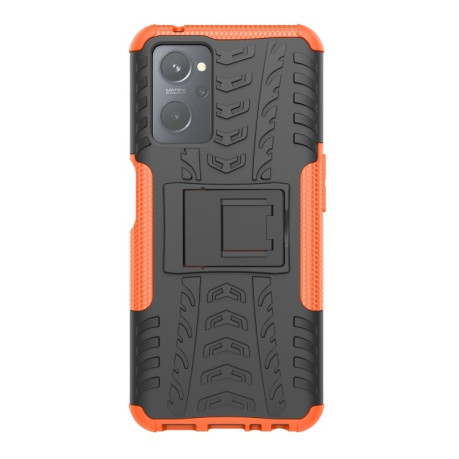 Протиударний чохол Tire Texture на Realme 9i/OPPO A76/A96 - помаранчевий
