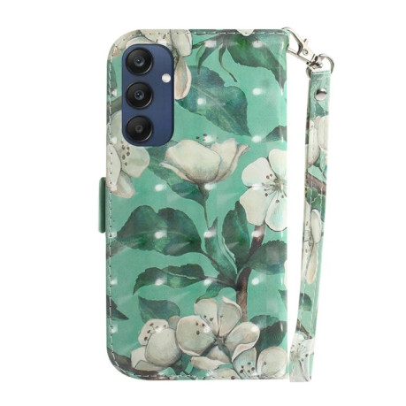 Чехол-книжка Crystal 3D Shockproof Protective Leather для Samsung Galaxy M35 - Flower