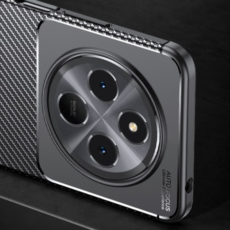Ударозахисний чохол HMC Carbon Fiber Texture на Xiaomi Redmi 14C 4G/Poco C75/Redmi A4 5G - чорний