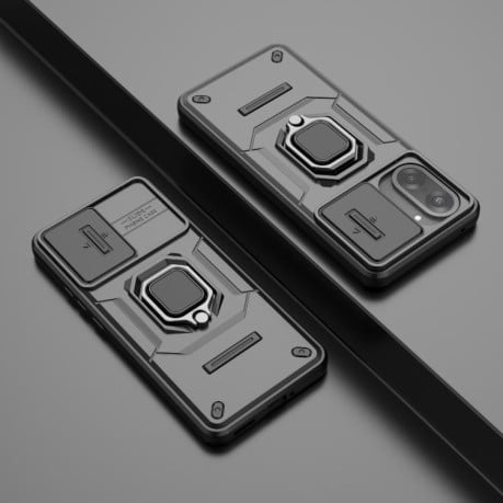 Противоударный чехол Sliding Camshield на OnePlus Ace 5 Racing / Nord CE5 - черный