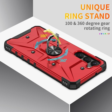 Протиударний чохол EsCase Ring Holde для Samsung Galaxy S23 5G - червоний