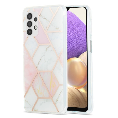 Протиударний чохол 3D Electroplating Marble для Samsung Galaxy A23 4G/5G - рожевий