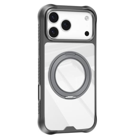 Противоударный чехол Mutural Xuan Armor Series MagSafe Magnetic Holde на iPhone 17 Pro Max - темно-серый