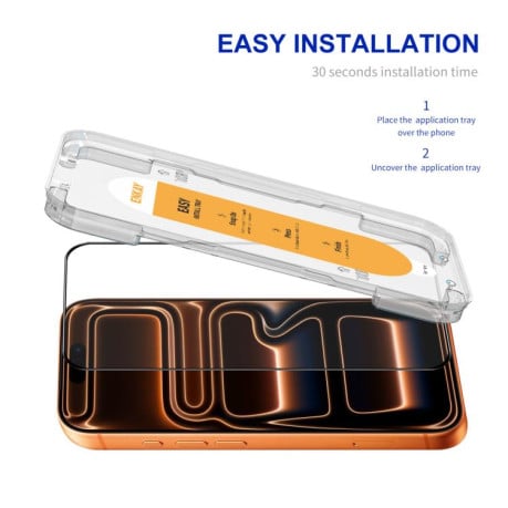 Захисне Скло ENKAY Easy Install High Alumina Silicon на iPhone 17 Pro Max