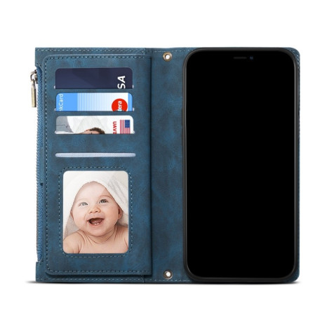 Чохол-гаманець Retro Frosted для Samsung Galaxy A73 5G - синій