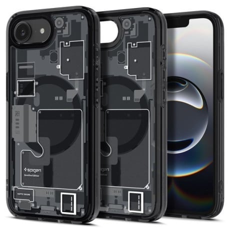 Оригинальный чехол Spigen Ultra Hybrid  Zero One Mag для iPhone 16e - Black