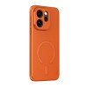 Чехол Escase из эко-кожи с магнитным креплением на OPPO Reno15 Pro 5G Global — оранжевый