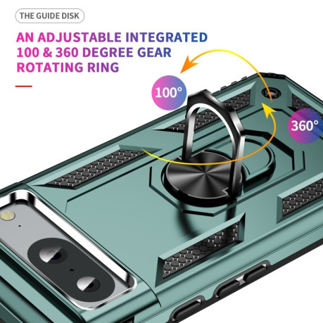 Протиударний чохол HMC 360 Degree Rotating Holder на Google Pixel 8a - зелений