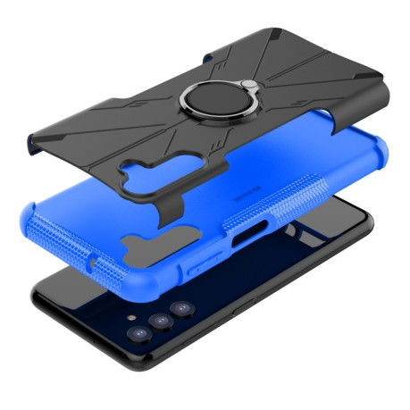 Противоударный чехол Machine Armor Bear для Samsung Galaxy A04s/A13 5G - синий