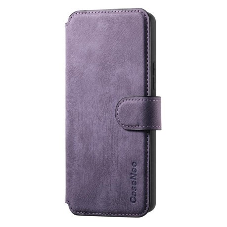 Чохол-книжка CaseNeo MagSafe RFID Anti-theft Retro Leather на OPPO Reno15 Pro 5G Global — фіолетовий