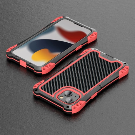 Протиударний металевий чохол R-JUST AMIRA Metal на iPhone 14/13 - червоний