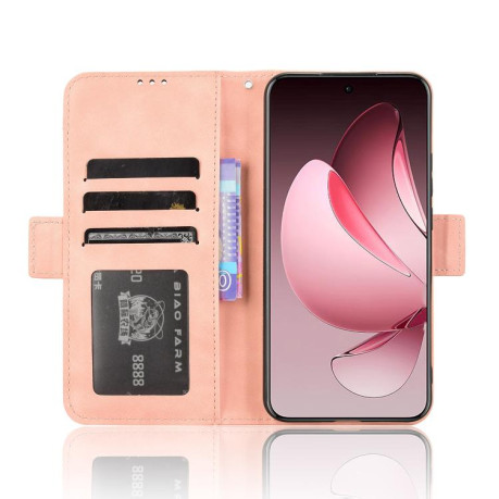 Чохол-книжка Skin Feel Calf на OPPO Reno13 Pro 5G Global - рожевий