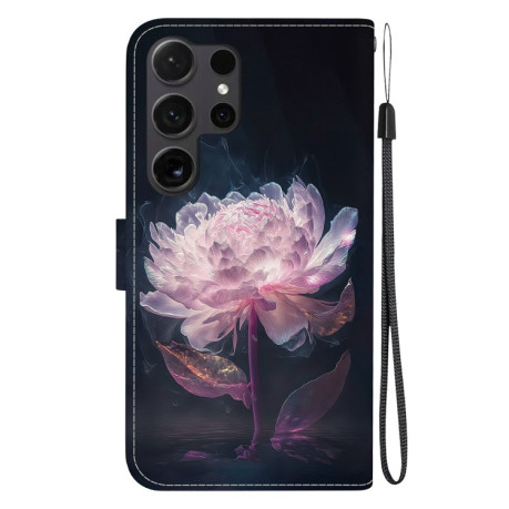 Чехол-книжка Colored Drawing Series на Samsung Galaxy S25 Ultra 5G - Peony