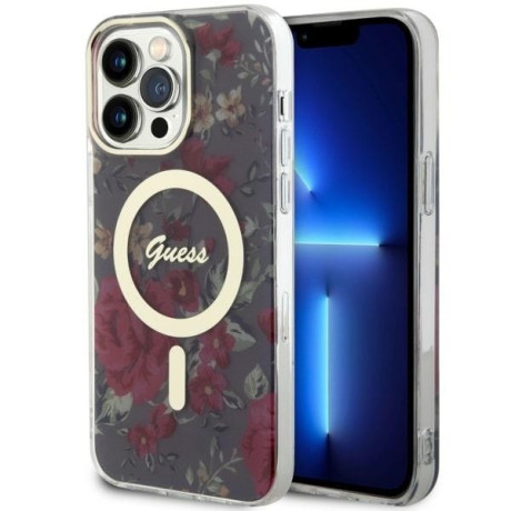 Оригінальний чохол Flower MagSafe для iPhone 14 Pro Max - green/khaki