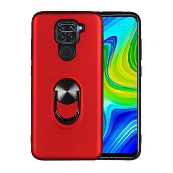 Противоударный чехол 360 Rotary Multifunctional на Xiaomi Redmi 10X / Note 9 - красный