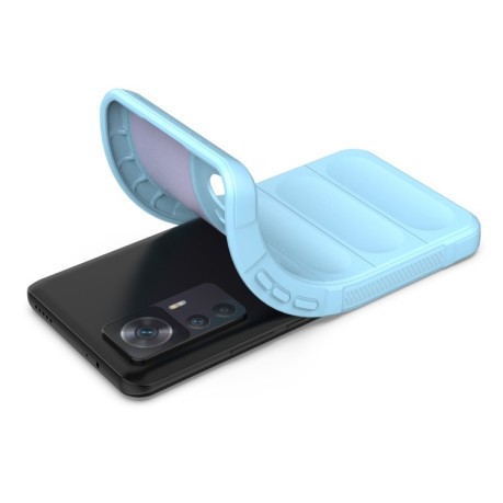 Силиконовый чехол Magic Flannel для Xiaomi Redmi K50 Ultra / Xiaomi 12T/12T Pro- темно-серый