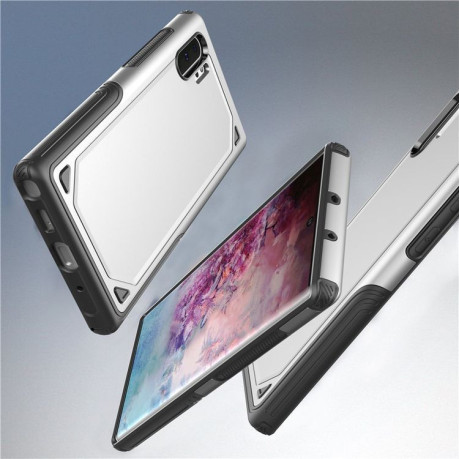 Противоударный чехол SGP 2 in 1 Hybrid Back Cover на Samsung Galaxy Note 10+Plus- черный