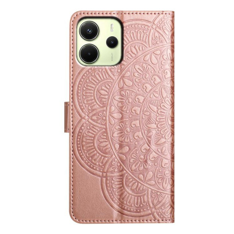 Чохол-книжка Flower Embossed Leather на Xiaomi Redmi Note 14 4G 164.48mm - золото