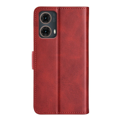 Чохол-книжка Dual-side Magnetic Buckle для Motorola Moto G85 5G - червоний