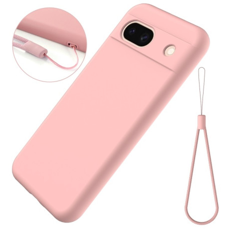 Силіконовий чохол Solid Color Liquid Silicone для Google Pixel 8a - рожевий