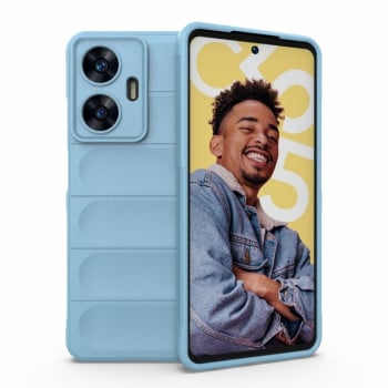 Силіконовий чохол Magic Flannel для Realme C55 4G - блакитний