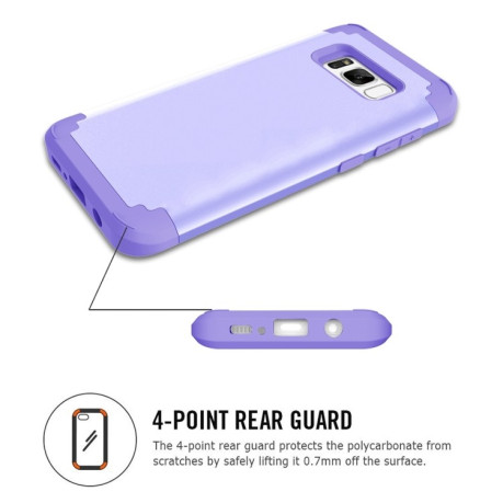 Противоударный Чехол Dropproof 3 in 1 для Samsung Galaxy S8 + / G9550 - фиолетовый