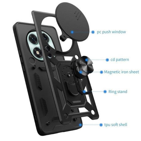 Протиударний чохол Sliding Camshield для Xiaomi Redmi Note 14 Pro 5G/Poco X7 - золотий