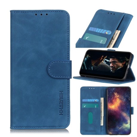 Чехол - книжка Retro Texture на Samsung Galaxy А21 - синий