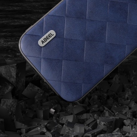 Противоударный чехол Weave Plaid для iPhone 15 Pro - синий