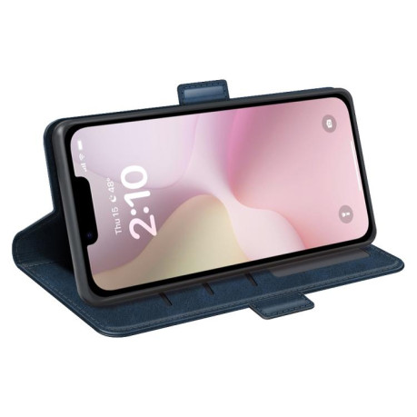 Чехол-книжка Dual-side Magnetic Buckle для iPhone 16e - синий