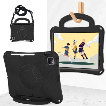 Протиударний чохол Handle Football Shaped EVA Shockproof для iPad Pro 11 2024/Air 4/Air 5/Pro 11 (2018/2020/2021/2022) - чорний