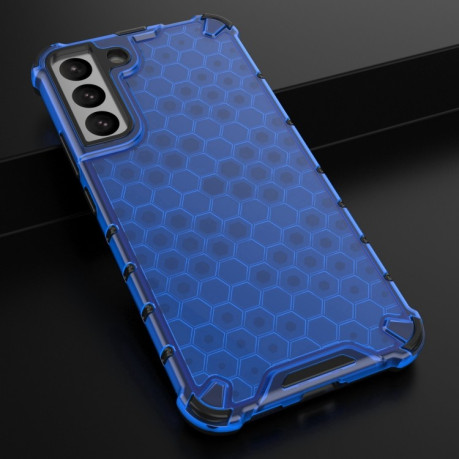 Протиударний чохол Honeycomb with Neck Lanyard для Samsung Galaxy S22 Plus 5G - синій
