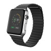 Ремінець Leather Loop Magnetic для Apple 10 42mm/Series 8/7 41mm / 40mm / 38mm - чорний