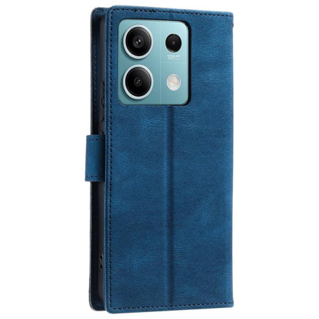 Чехол-книжка Stitching Skin Feel для Motorola Edge 60 Fusion - синий