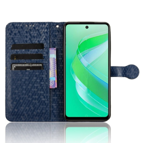 Чехол-книжка Honeycomb Dot для Infinix Smart 8 - синий