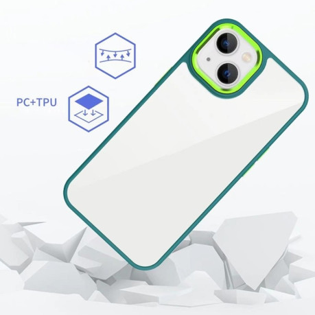 Протиударний чохол 3 in 1 Electroplated для iPhone 14 Plus - фіолетовий