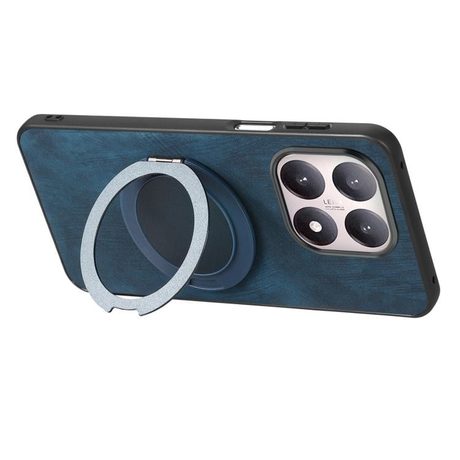 Чохол Retro Leather Rotation Round Holder з поворотним круглим тримачем для Xiaomi 15T — синій