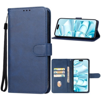 Чехол-книжка EsCase Leather для iPhone 16 Plus - синий