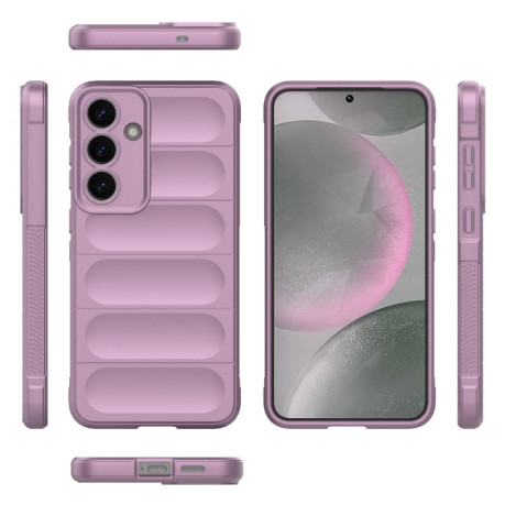 Силіконовий чохол Magic Flannel для Samsung Galaxy S25+ 5G - фіолетовий