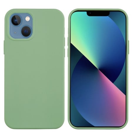 Силиконовый чехол Solid Color для iPhone 14 Plus - темно-зеленый