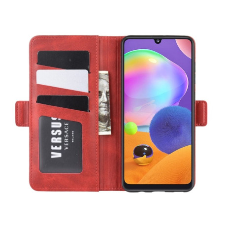 Чохол-книжка Dual-side Magnetic Buckle для Samsung Galaxy A31 - червоний